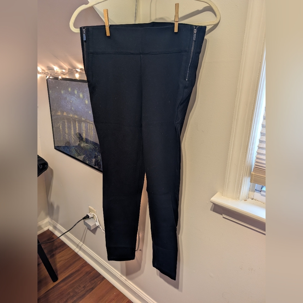 Zara Trafaluc Collection Black Ponte Skinny Stretch Pants